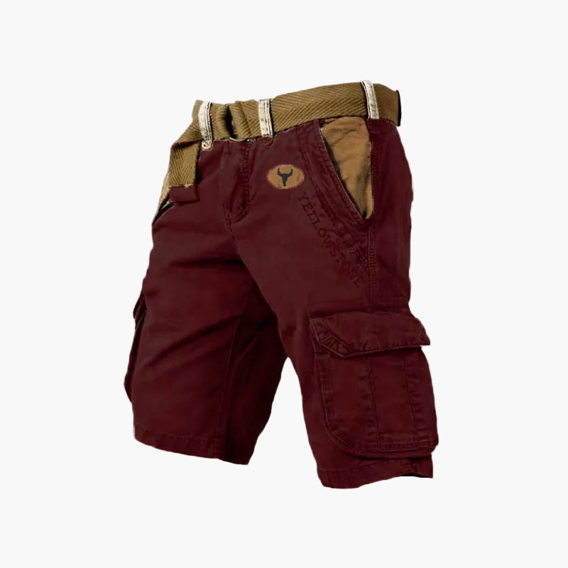 Męskie szorty cargo w stylu outdoor utility – uniwersalne szorty na czas wolny i przygody z kieszeniami