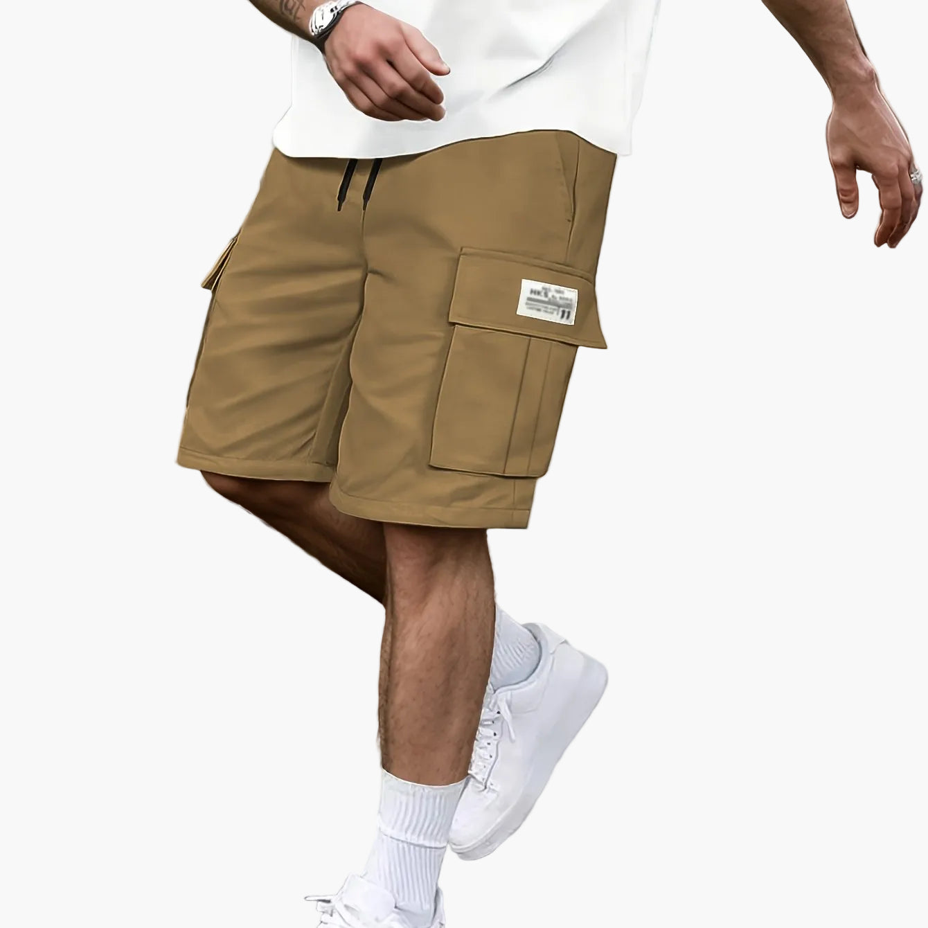 Herre Cargo Shorts med lommer – Afslappede streetwear korte bukser til hverdag og fritid