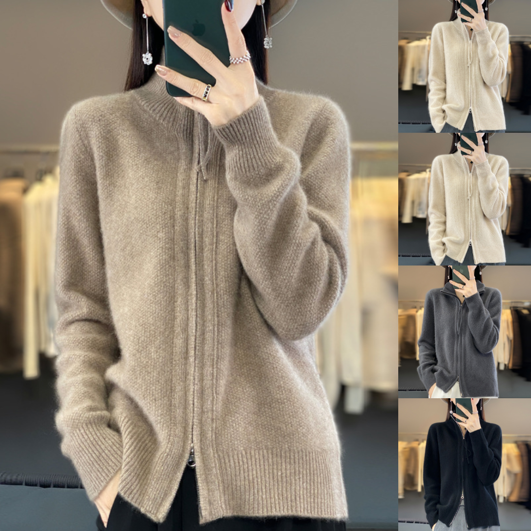 Cardigan con Cerniera da Donna – Cardigan alla Moda per Quotidiano, Ufficio e Tempo Libero