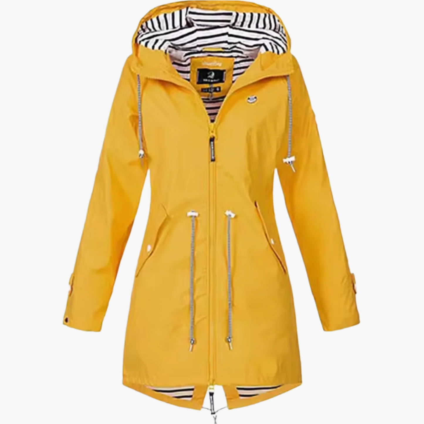 Dames regenjas waterdicht winddicht outdoor mantel – Functionele overgangsjas met capuchon voor vrije tijd & avontuur