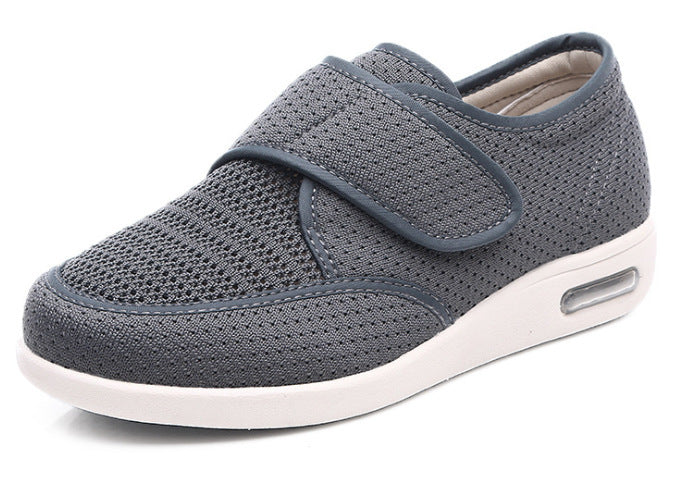 Sneakers confort pour hommes avec fermeture velcro – Chaussures décontractées respirantes pour le quotidien et les promenades