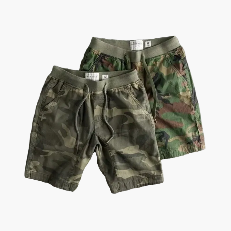 Heren Camo Fitness & Vrijetijds Shorts – Comfortabele Camouflage Shorts voor Sport en Dagelijks Gebruik