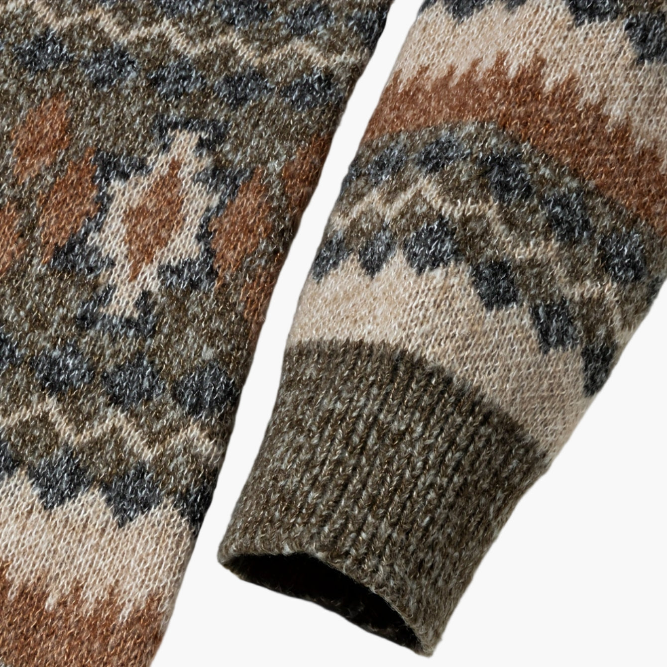Herren Norwegerpullover mit Retro-Muster für Herbst und Winter – Lockerer Strickpulli, ideal für Freizeit