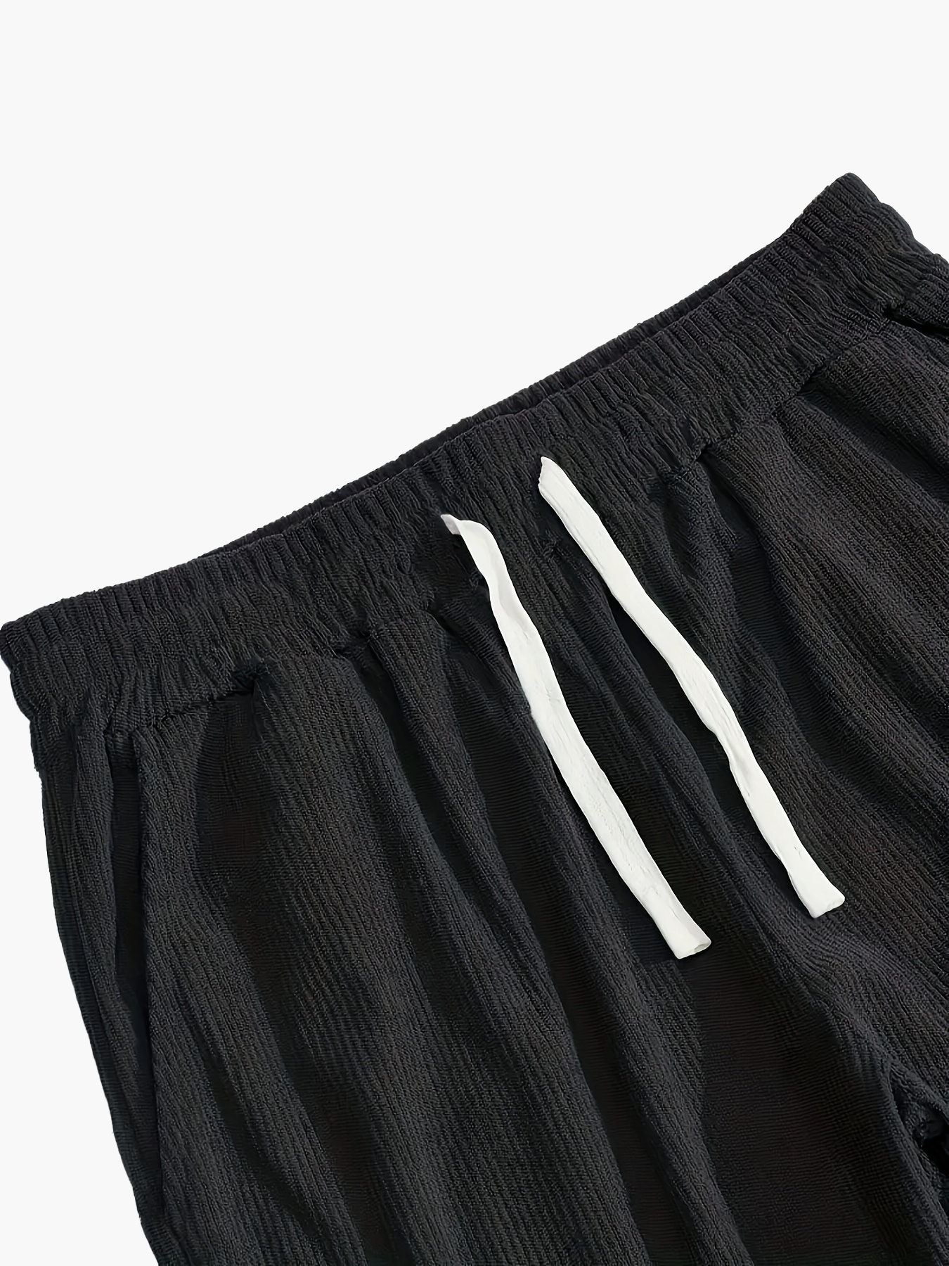 Herre todelt sæt fritid sporty casual – løstsiddende overdel med knaplukning & cargo-bukser, moderigtigt look til hverdag og afslapning