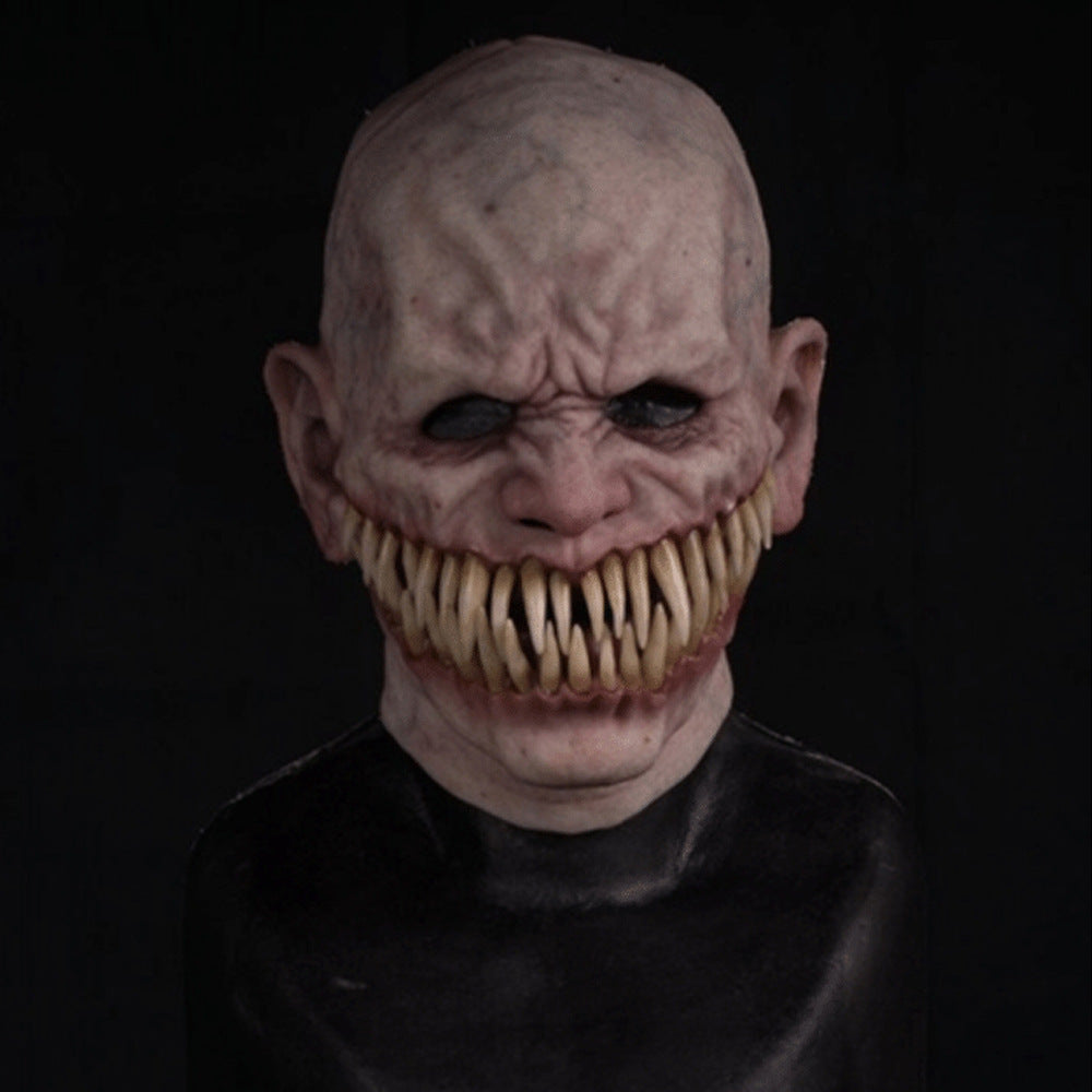 Halloween latex maske til voksne – Uhyggelig monster horror kostumemaske til fest & dekoration