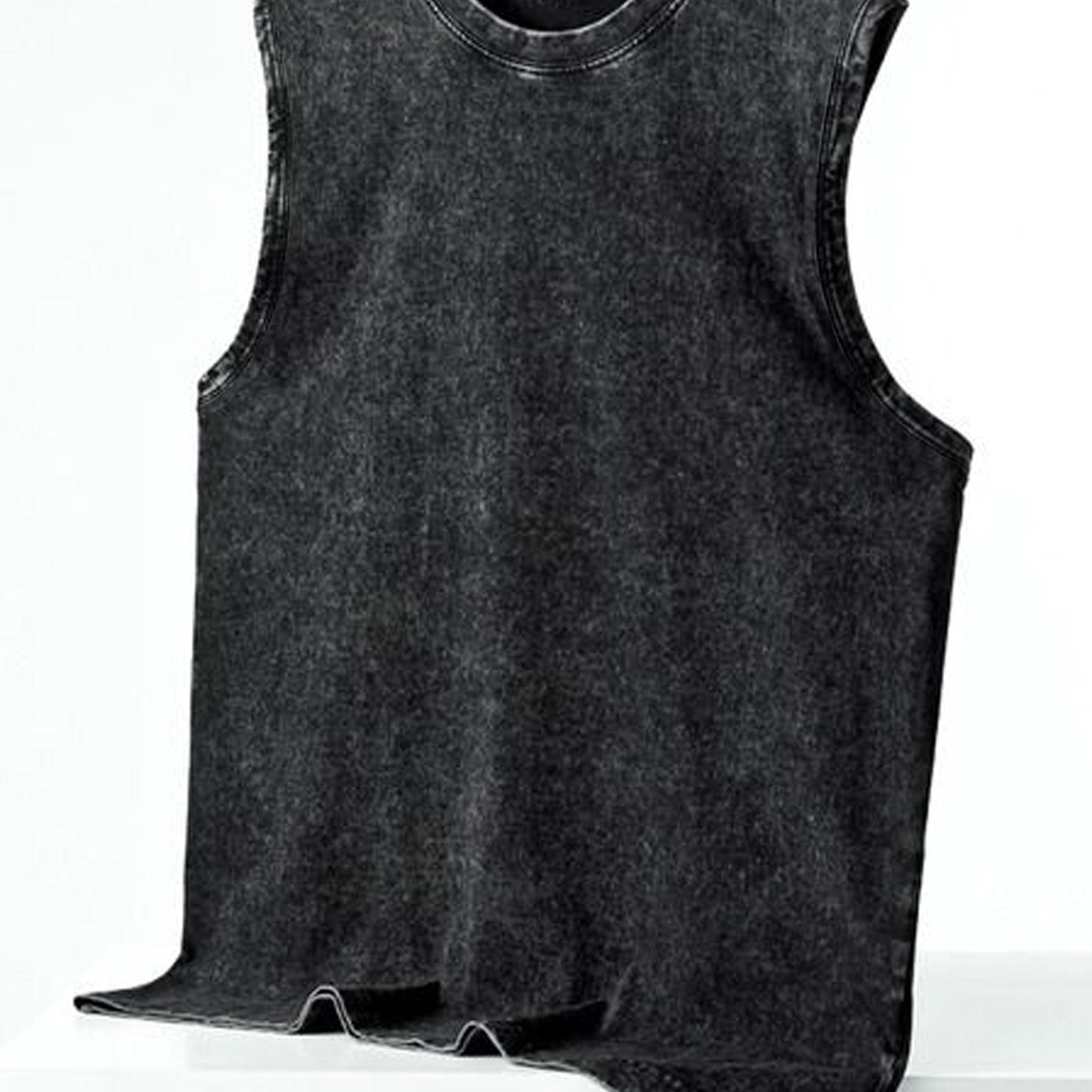 Heren streetwear mouwloos tanktop met verticale print en stedelijke stijl