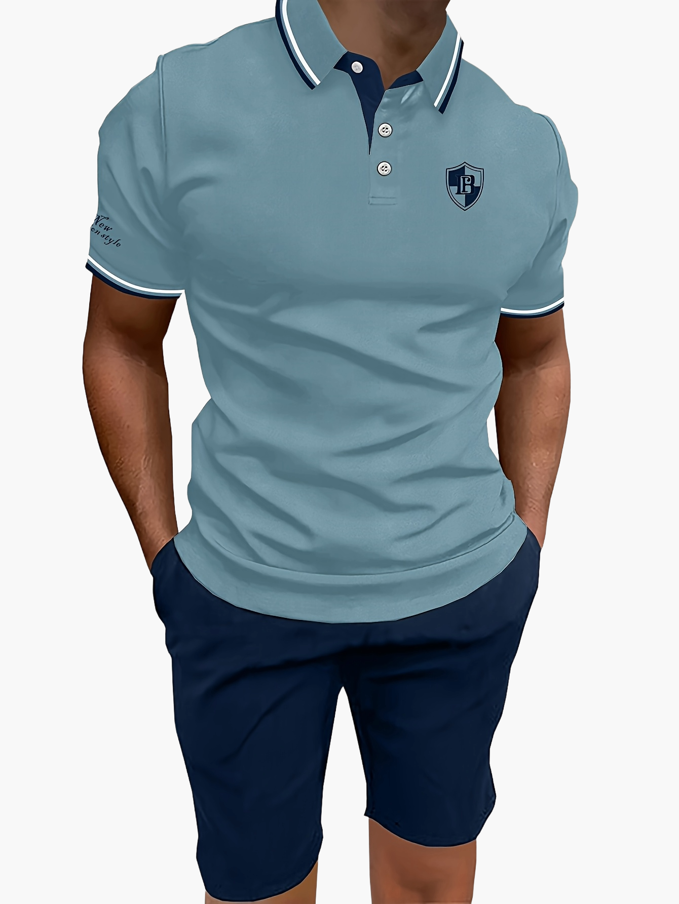 Herren Polo Short Set – Elegantes Freizeit-Outfit mit sportlichem Look für Alltag und Sommer