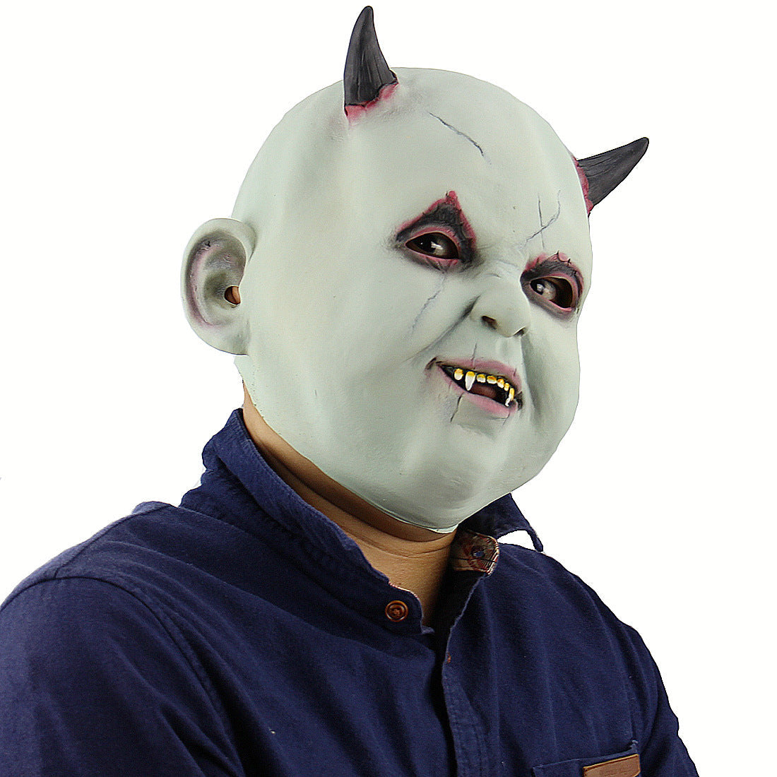 Máscara de vampiro demonio de Halloween para adultos – Disfraz terrorífico para fiestas de Halloween y eventos de disfraces