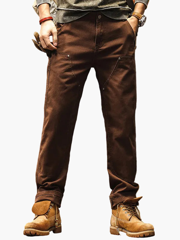 Herren Utility Workwear Hose – Robuster Straight-Leg Style für Outdoor & Freizeit