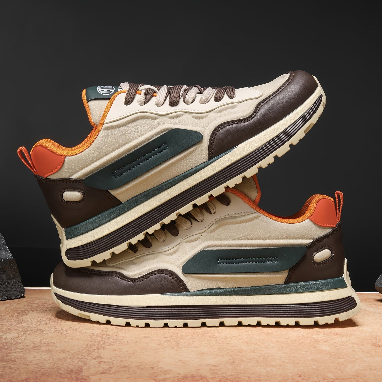 Unisex Sneaker mit Kontrastfarben, Freizeit Sportschuh