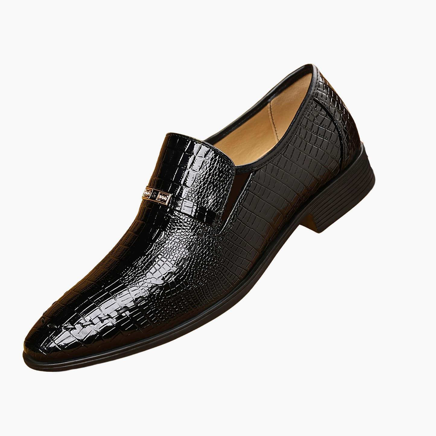Mocassini da uomo business in elegante look con stampa coccodrillo – Scarpe eleganti da abito per ufficio e occasioni formali