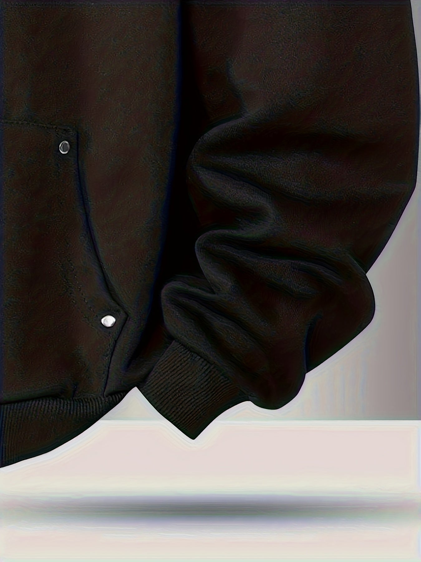 Sudadera con capucha unisex negra, con cuello alto y cremallera