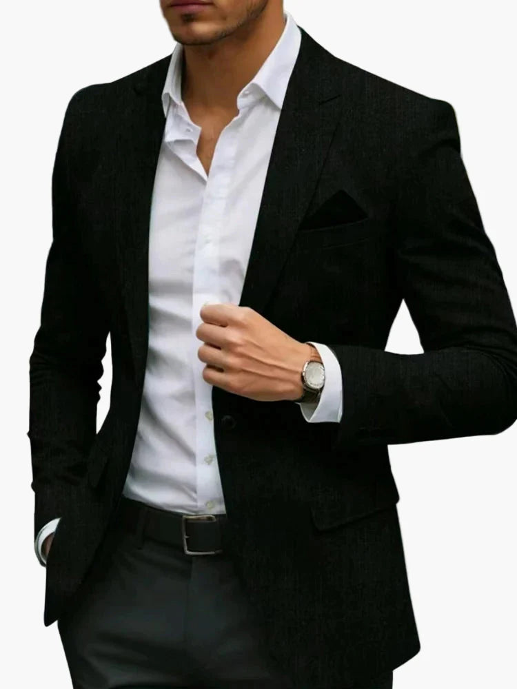 Herre Moderne Jakke til business og festlige lejligheder – Slim fit blazer, elegant fritidslook