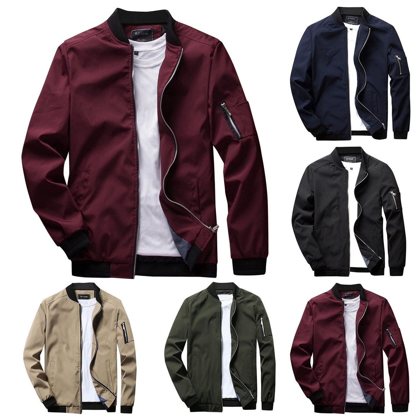 Giacca Bomber Uomo Estiva – Elegante Giacca di Mezza Stagione per Quotidiano e Tempo Libero
