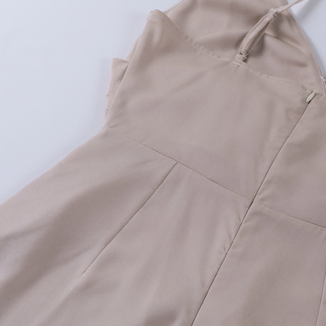 Vestido de noche para mujer con abertura y escote cruzado – Vestido largo elegante para ocasiones especiales