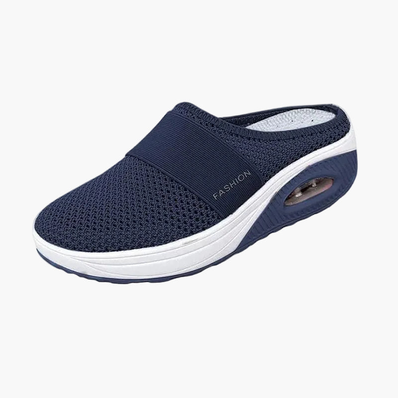 Dame komfort-pantofler til hverdag og fritid – Åndbare slip-on sko med støttefunktion