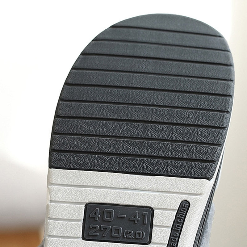 Herre Hjemmetøfler komfortstil med skridsikker sål – Varme slippers til hjemmet
