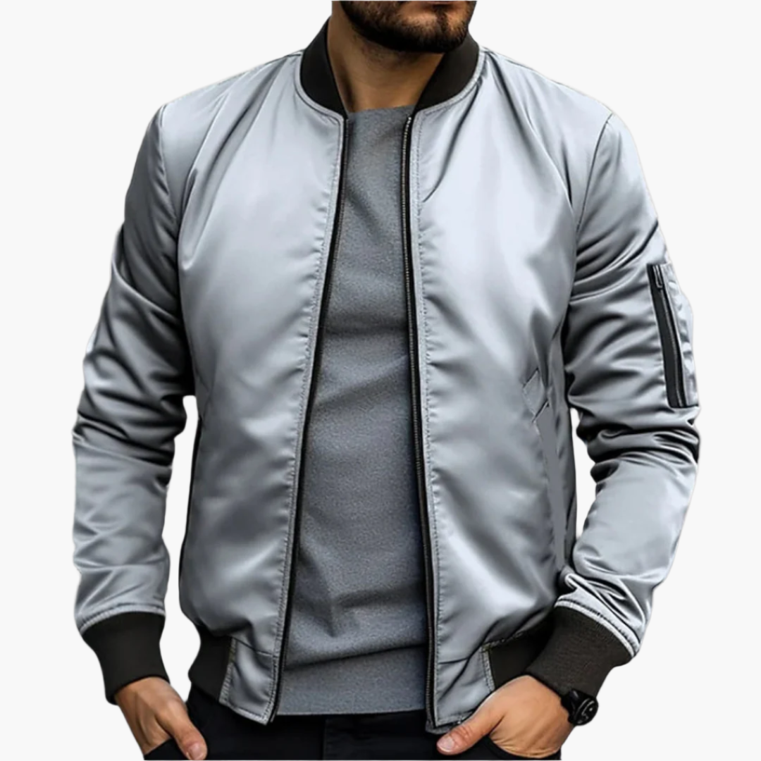 Bomber de mi-saison pour homme – Style urbain moderne et polyvalence pour le quotidien et les loisirs