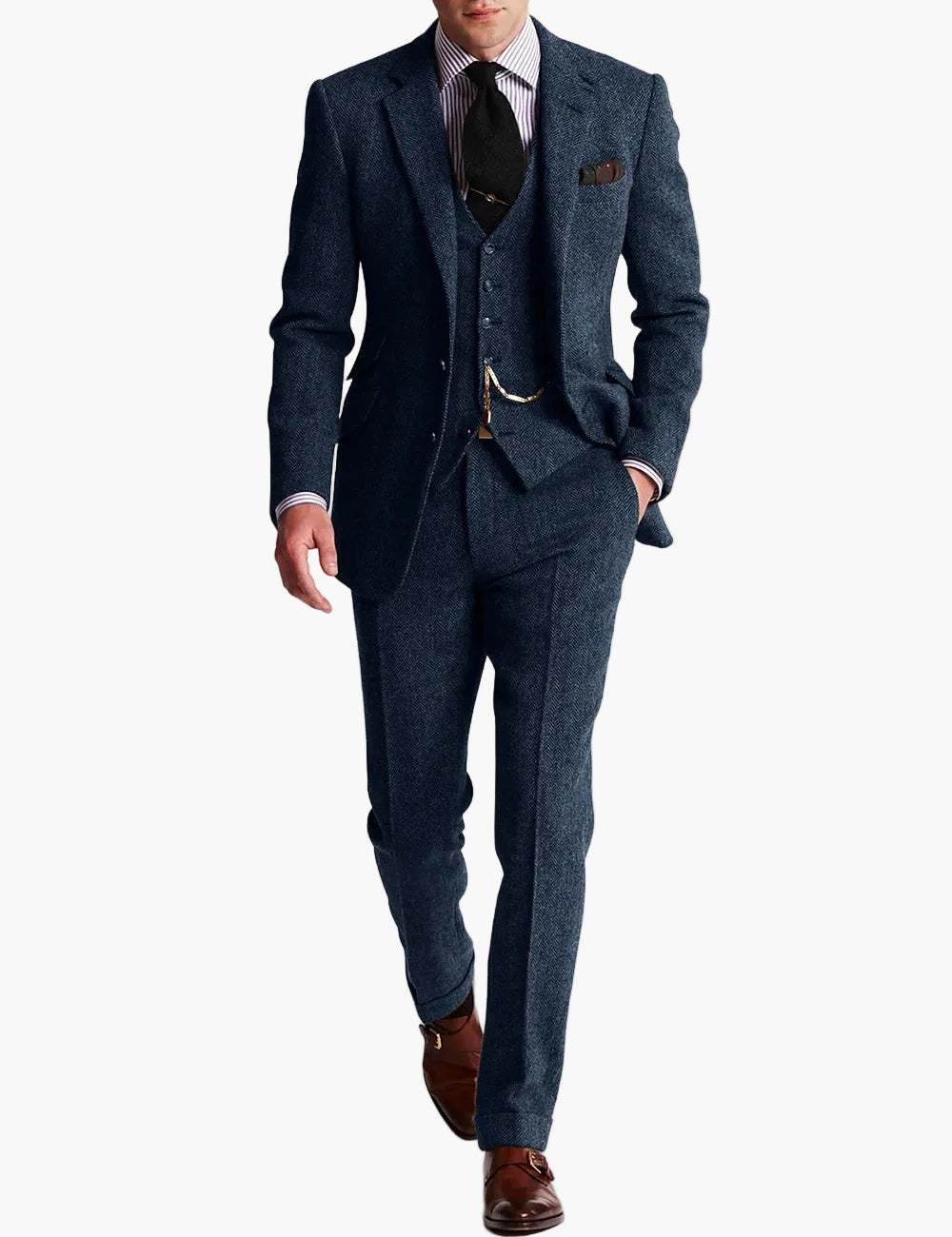 Herre Tredelt habit klassisk elegant – Business og festtøj