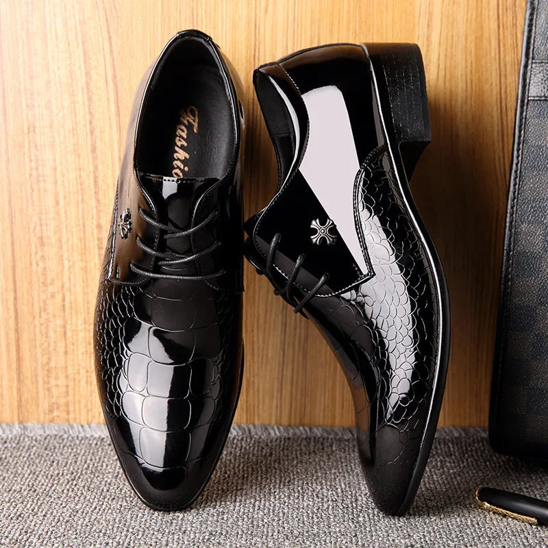 Herre Oxford business-sko – Elegante spisse sko for bryllup og formelle anledninger