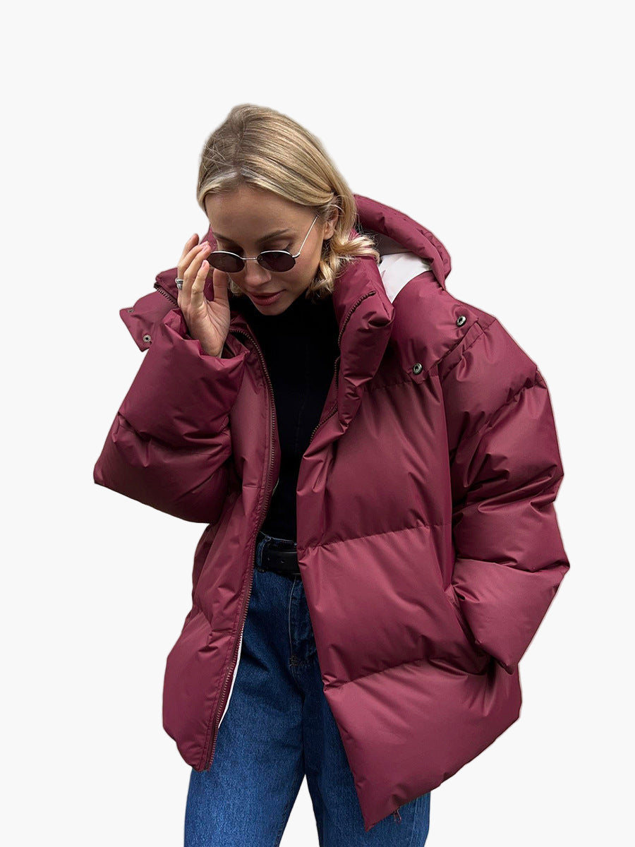 Dame vinterdynejakke – Moteriktig boblejakke for kalde dager og urban stil