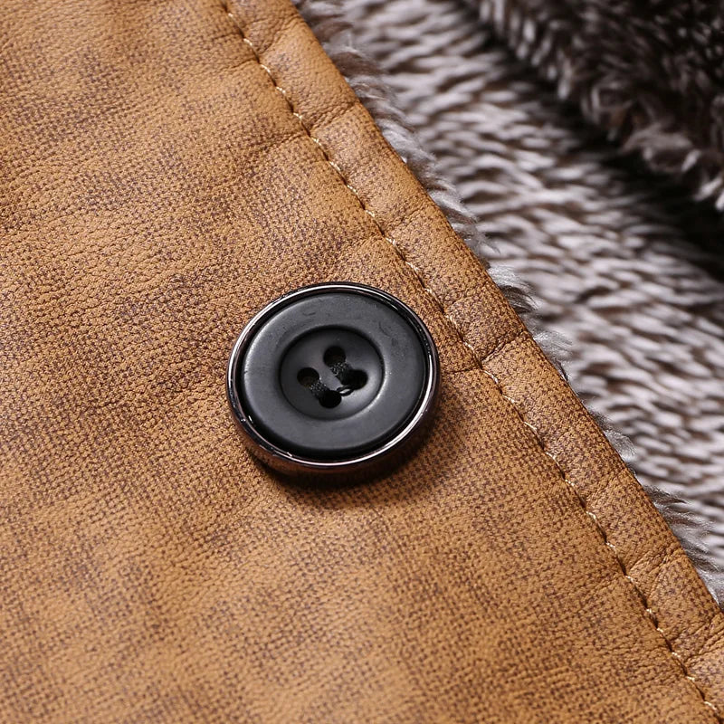 Herren Winterjacke mit Teddyfutter – Modischer Freizeitmantel für kalte Tage