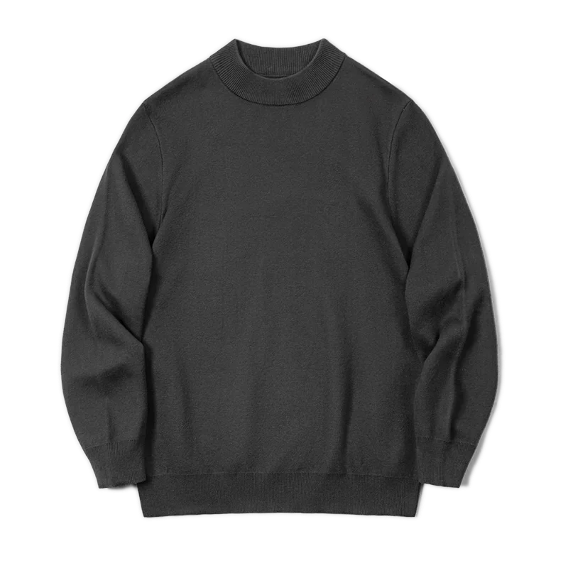 Męski sweter z półgolfem z cienkiej dzianiny