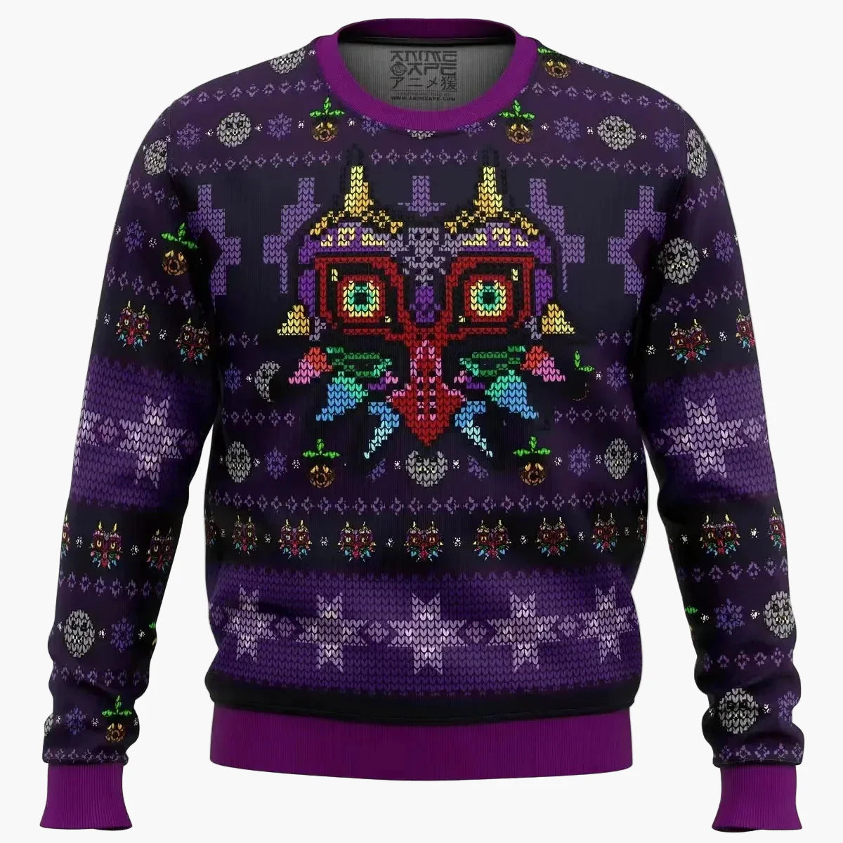 Herre Trøje i gaming-stil – Legend of Zelda Majora's Mask Grim Juletrøje