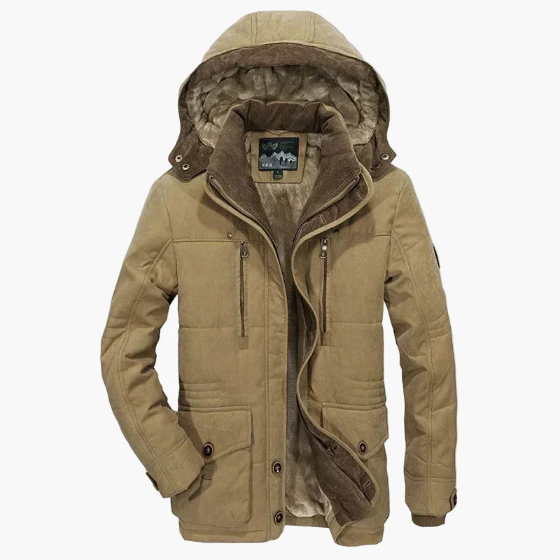Parka outdoor invernale da uomo – Giacca casual calda con cappuccio per giornate fredde