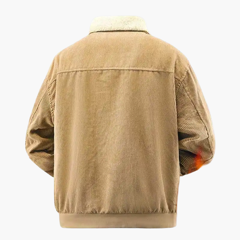 Herre Vinterjakke med Teddyfor – Retro stil til hverdag, fritid og outdoor
