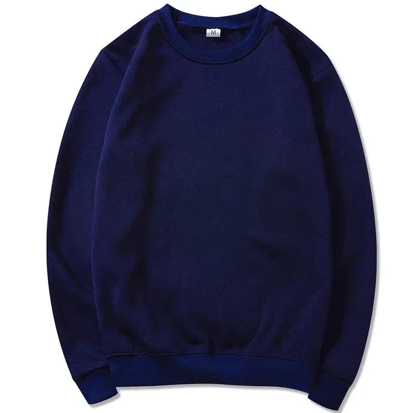 Felpa unisex basic a maniche lunghe con scollo rotondo