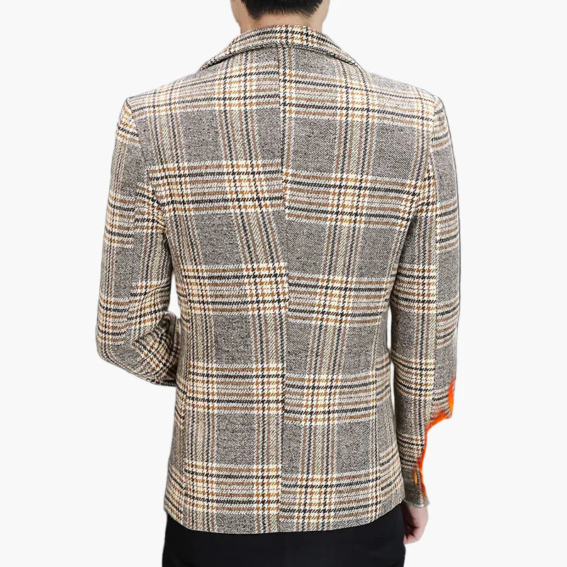 Herre Ternet Blazer i moderne Business-look – Stilfuld enkeltradet jakke til kontor og hverdag
