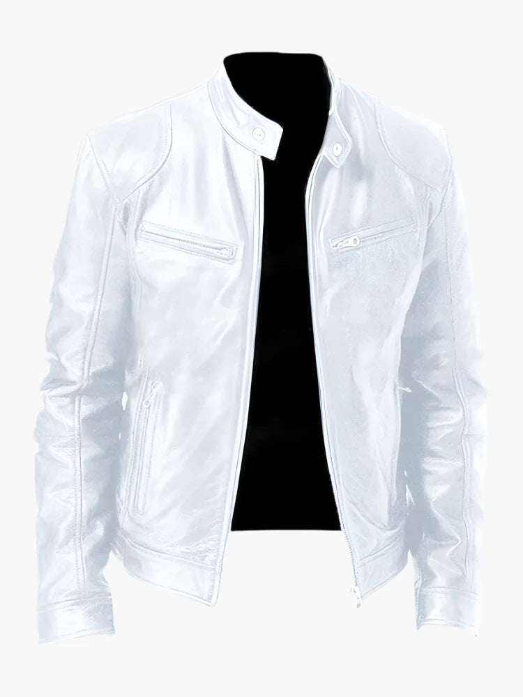 Veste motard en simili cuir homme – Style classique pour tous les jours et loisirs