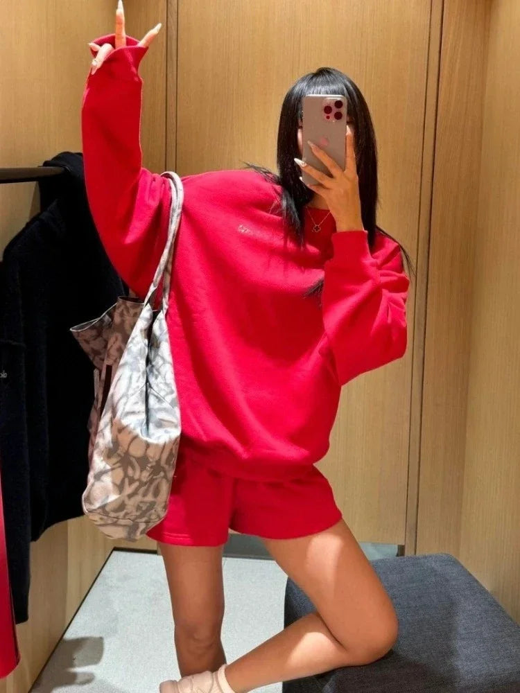 Sweat-shirt oversize femme pour loisirs et sport – Look décontracté, parfait pour quotidien et entraînement