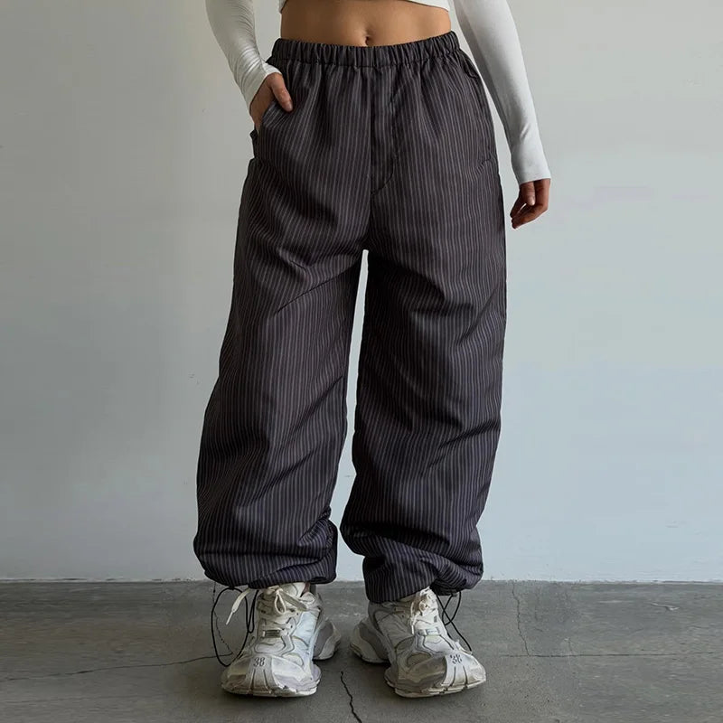 Oversized quiltet damejakke med mønster