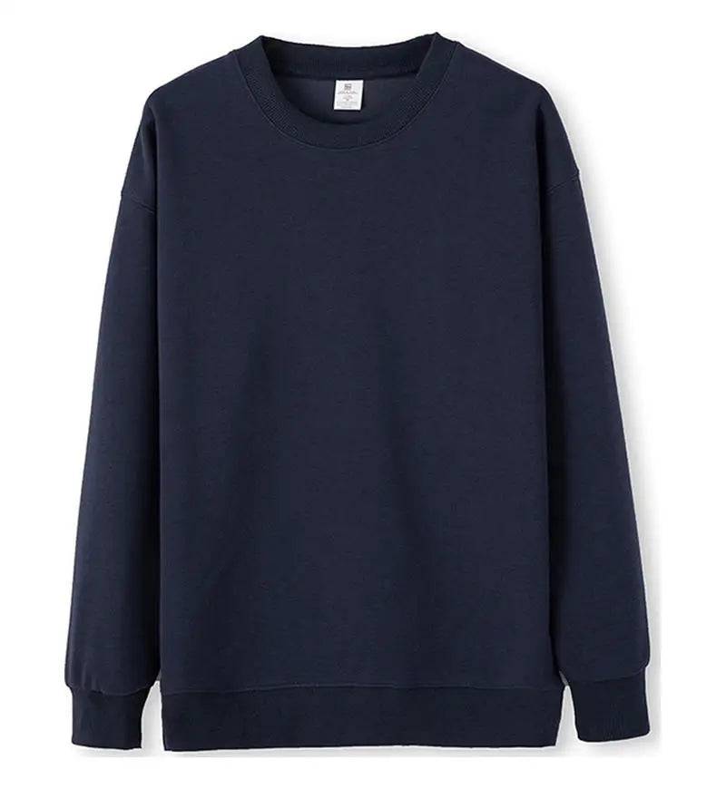 Felpa unisex basic a maniche lunghe, girocollo