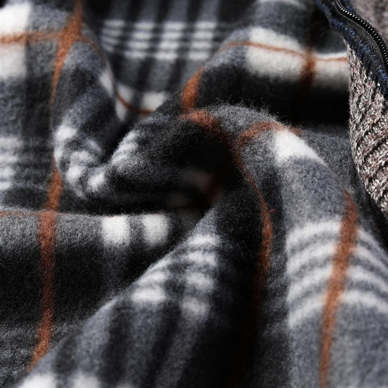 Chaqueta de punto para hombre con cuello alto – Ocio y día a día, moderno y cálido
