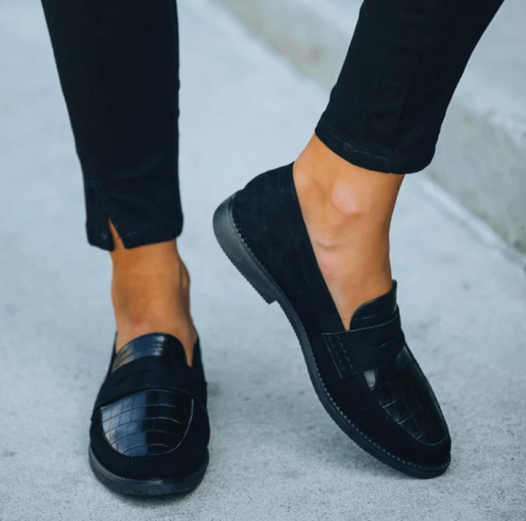 Damen Abendschuhe Klassische Slipper Eleganter Alltags- und Büro-Look