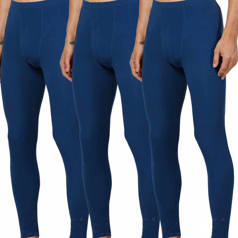 Herren Thermounterhose 3er-Pack, Lang & Warm, mit Gummibund