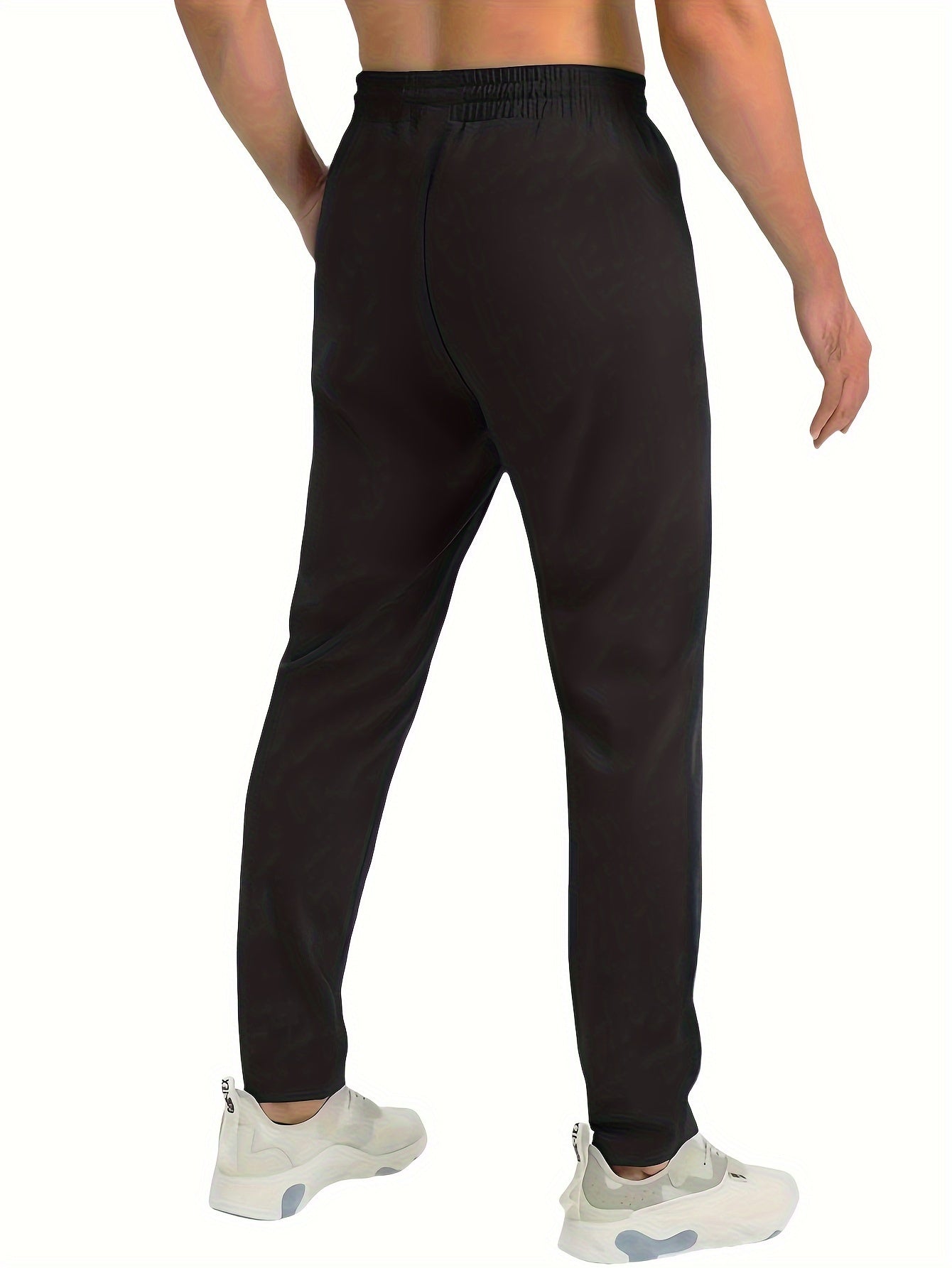 Set pantaloni da jogging uomo – comodi pantaloni sportivi casual con tasche con cerniera per tutti i giorni, sport e tempo libero