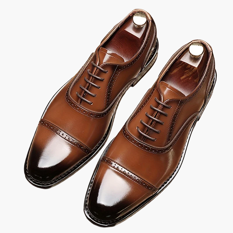 Herren Business Oxford-skor – Eleganta snörskor för kontor och vardag