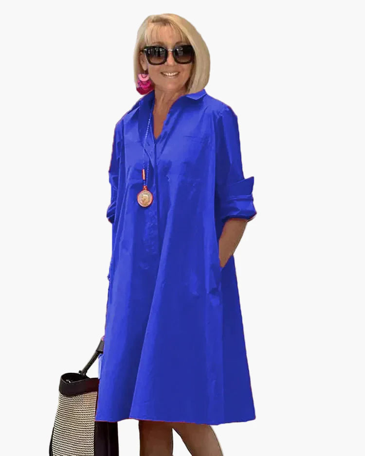Damen Hemdblusenkleid mit modernem Schnitt für stilvolle Alltagsmomente