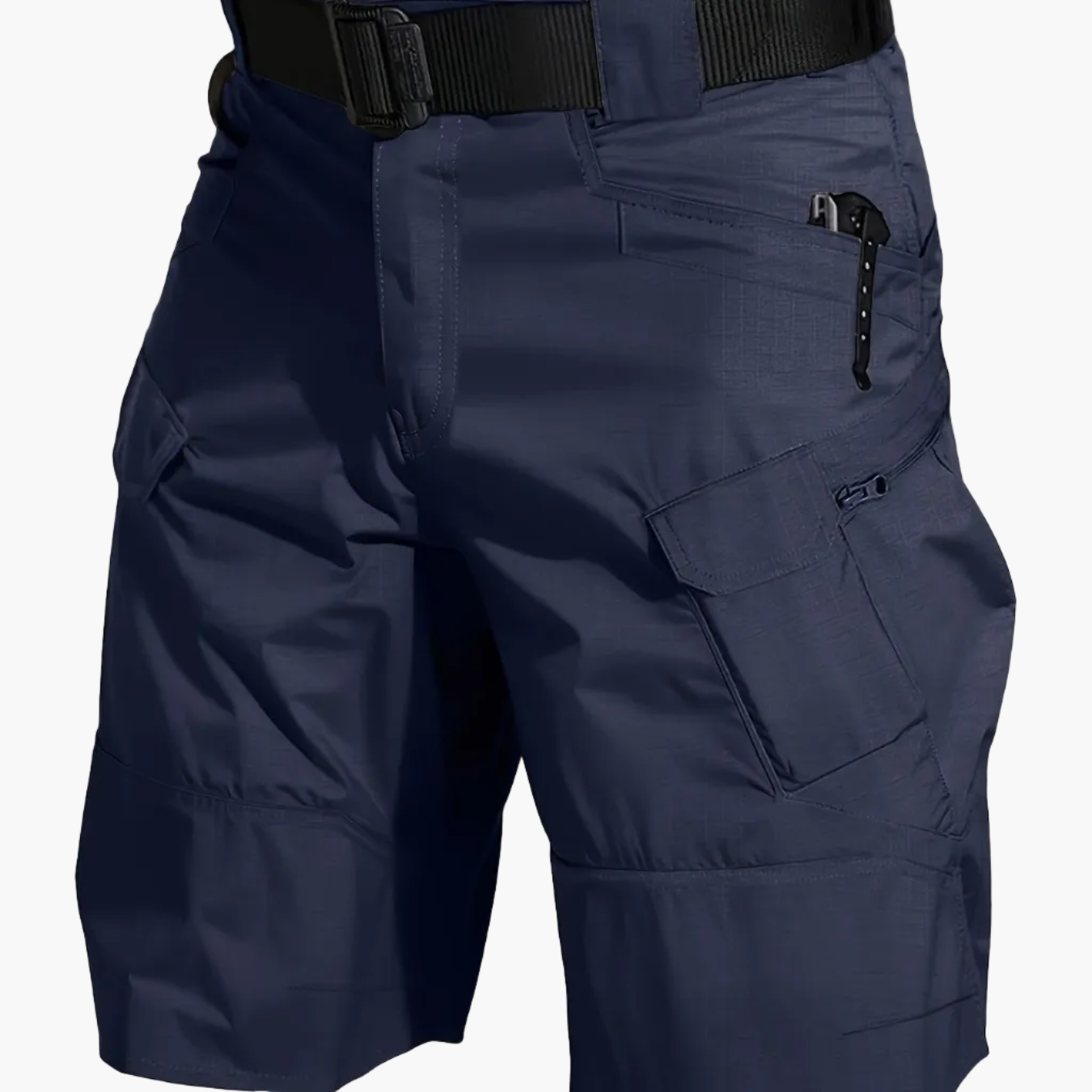 Herren Outdoor Funktions-Shorts mit Taschen und Gürtel – Wander- & Freizeithose
