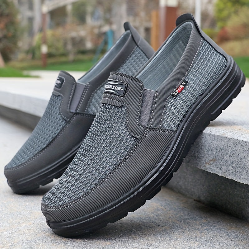 Herren Bequeme Slip-On Freizeitschuhe – Atmungsaktive Alltagsslipper für Stadt und Freizeit