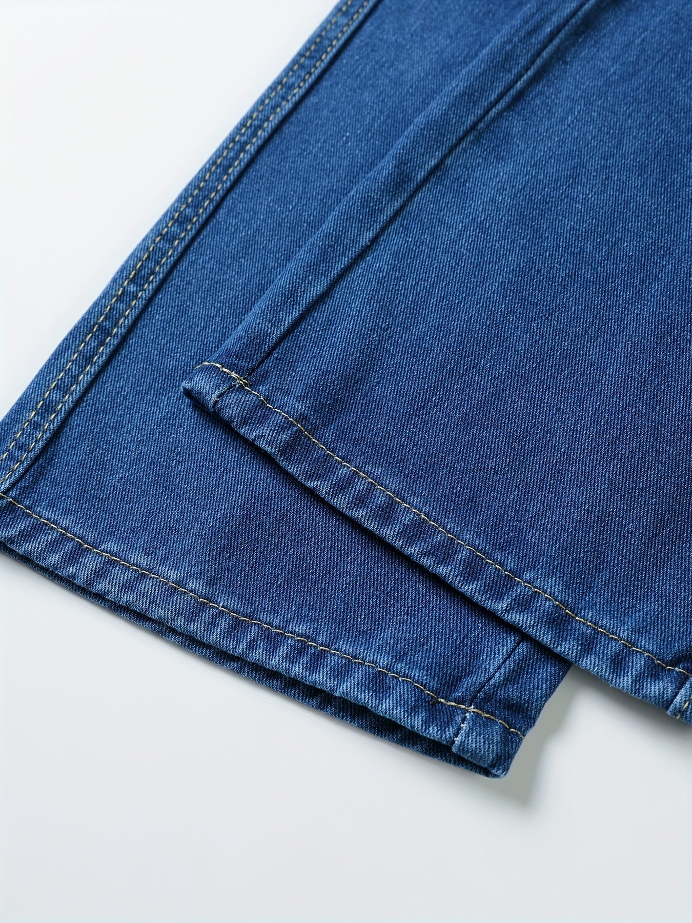 Blaue Herren Jeans Hose mit elastischem Bund und Kordelzug
