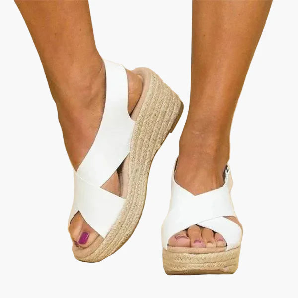Damen Keilabsatz Sommerschuhe – Orthopädische Komfort Sandalen für Alltag und Freizeit