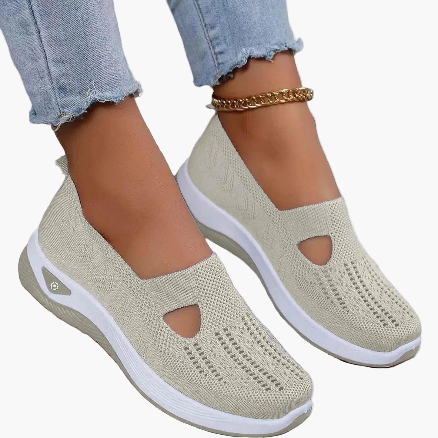 Sneaker slip-on comfort da donna – Scarpe ortopediche traspiranti per tutti i giorni e sport