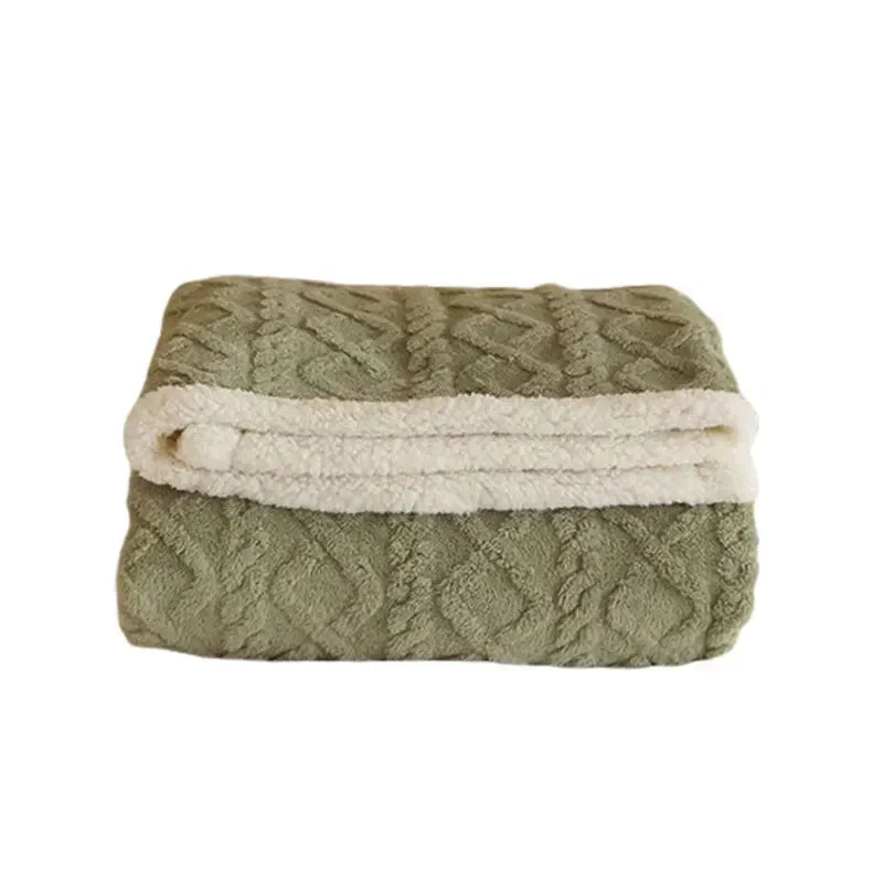 Unisex zachte winterdeken – Luxe comfortdeken voor bed & bank, knusse stijl voor koude dagen