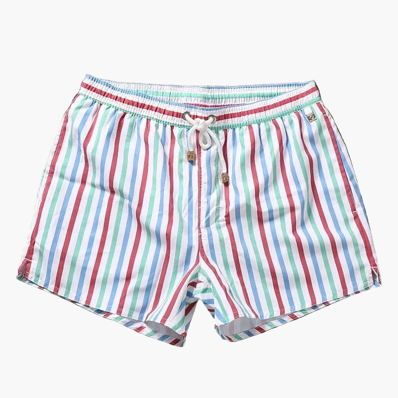 Herren Badeshorts mit Streifen – Klassische Schwimmshorts für Strand und Freizeit