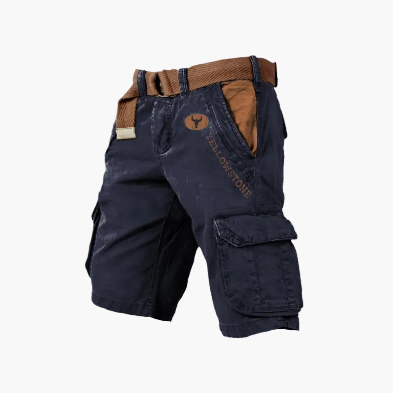 Męskie szorty cargo w stylu outdoor utility – uniwersalne szorty na czas wolny i przygody z kieszeniami